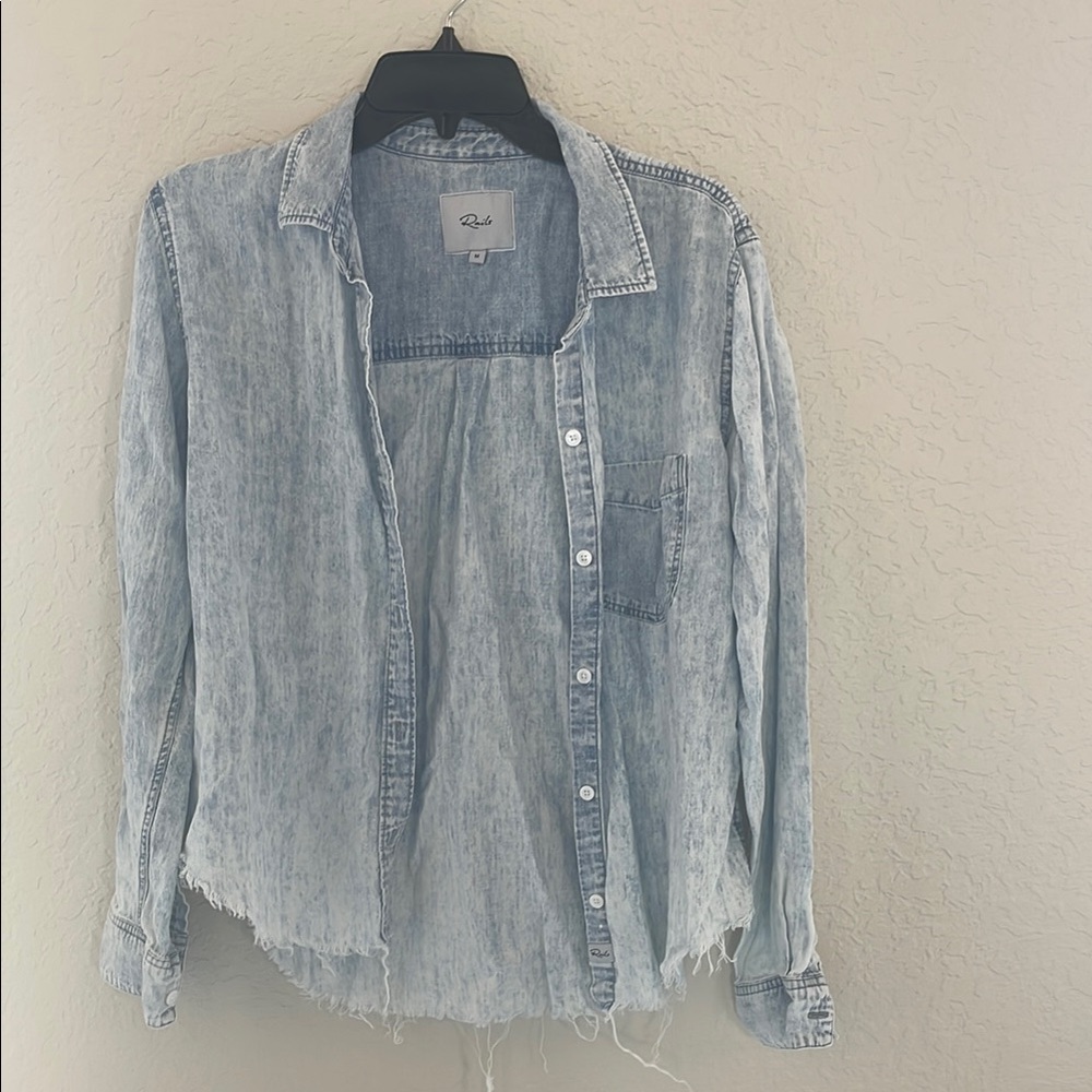 Rails Faded Denim Button-Up Shirt
